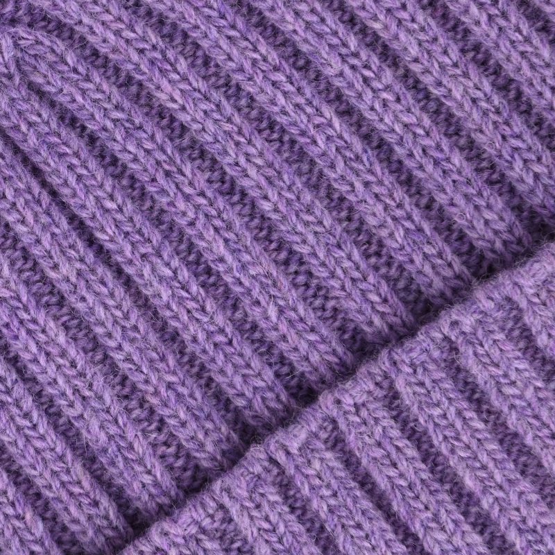 Conte Massimo Unisex Warm Wool Beanie, Winter Beanie Hat, Ribbed Knit with Cuff, Made in Italy — view 26