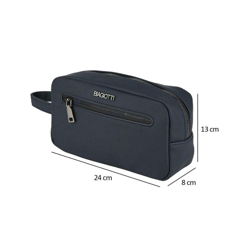 Biagiotti Homme Set 3 Pièces avec Sac à Dos Porte-PC, Trousse de Toilette et Sacoche Homme, en PU Imperméable, Casu… — détail