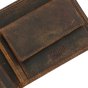 GRESEL Cartera de Hombre en Piel Auténtica, Bandera Americana Efecto Envejecido, Cow Hunter, RFID, co… — detalle del logotipo