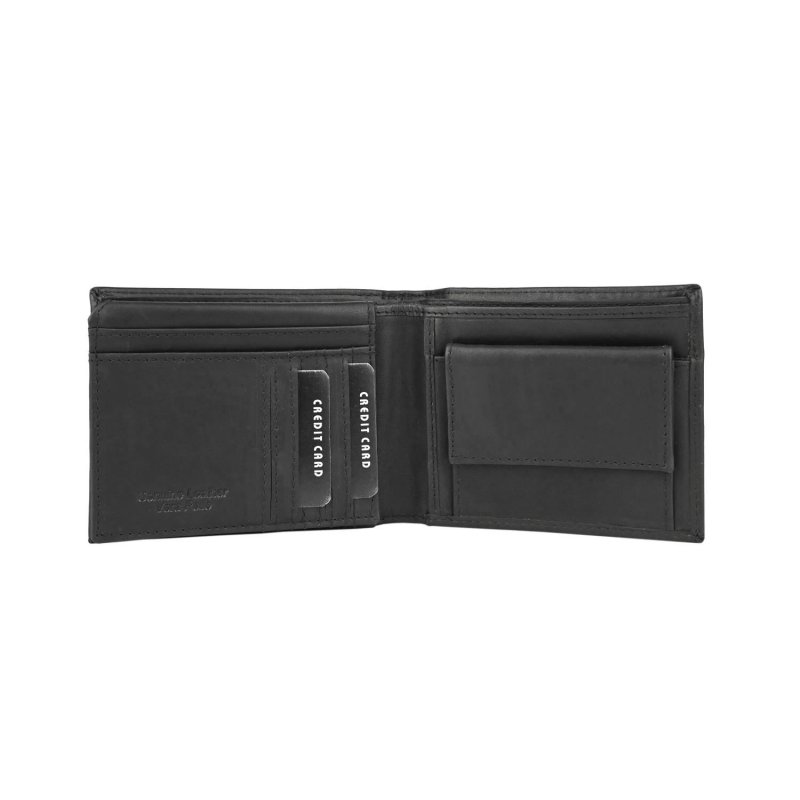 GRESEL Cartera de Hombre en Piel Auténtica Oily Pull-Up, Estampado Tractor, con Portamonedas y Caja — vista 9