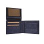 GRESEL Men's Genuine Leather Wallet Cloudy Sauvage Effect, Distressed Look, With Coin Pocket and Box — view 9