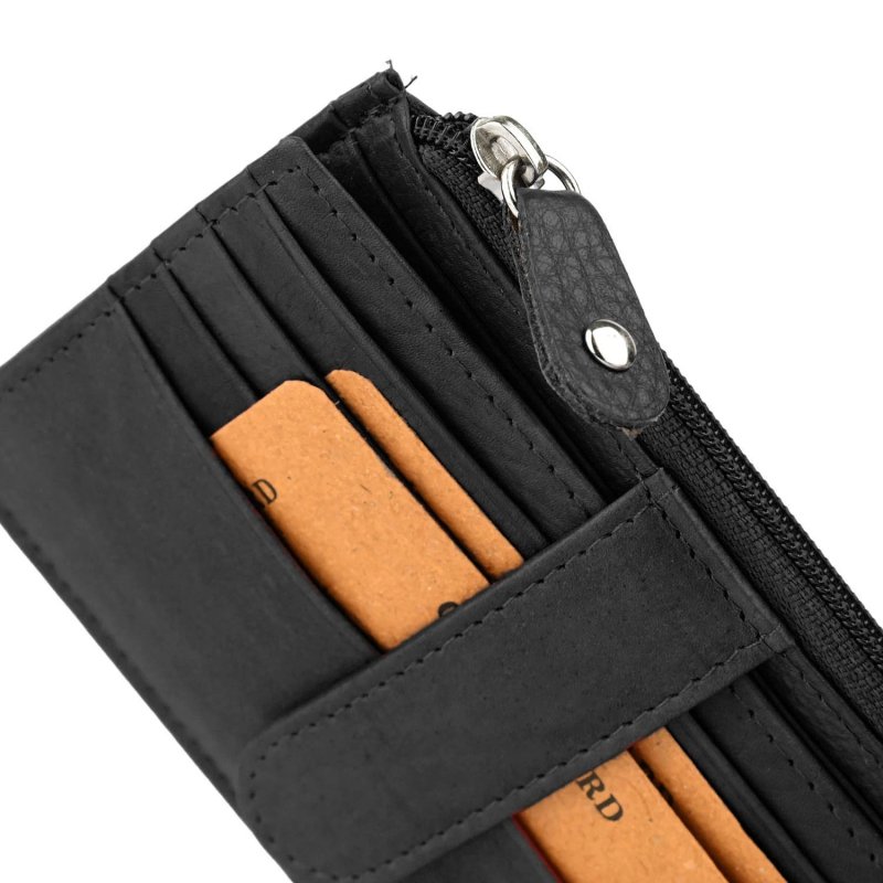 GRESEL Kartenetui für Herren und Damen aus weichem Echtleder, Unisex, Schlank, mit Reißverschlussfach, mit Box — Ansicht 11