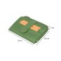GRESEL Unisex Card Holder in Soft Genuine Leather, Slim, Zip Pocket for Coins and Banknotes, With Box — view 22