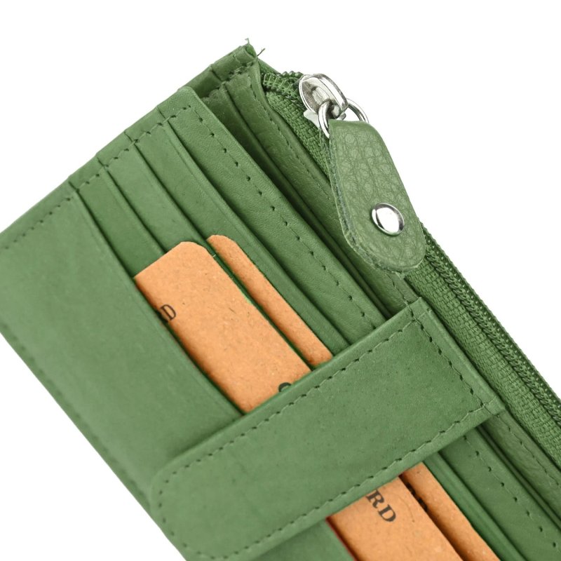 GRESEL Tarjetero de Hombre y Mujer en Piel Auténtica Suave, Unisex, Fino, con Bolsillo de Cremallera, con Caja — vista 23
