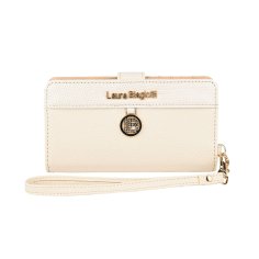 Laura Biagiotti Portefeuille Femme avec Compartiment pour Smartphone et Dragonne, en Similicuir PU avec Boîte Cadeau