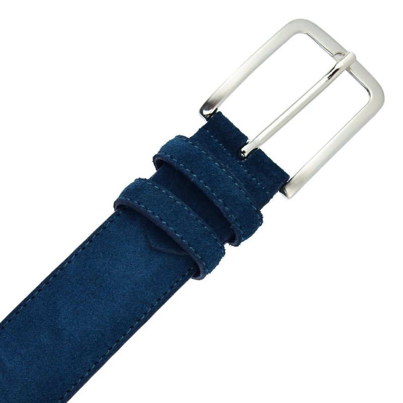 GreSel Suede Belt Men And Women, Genuine Leather, Made In Italy, Adjustable — inside