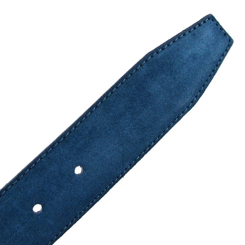 GreSel Suede Belt Men And Women, Genuine Leather, Made In Italy, Adjustable — detail
