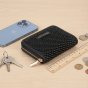 Conte Massimo Women's Small Wallet in Woven-Effect PU with Zip Closure — view 18