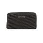 Conte Massimo Women's Long Wallet in Woven-Effect PU with Zip Closure