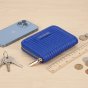 Conte Massimo Damen-Geldbörse aus PU mit Plissee-Falten, Zip-Around, Klein — Ansicht 11