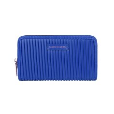 Conte Massimo Portefeuille Femme en PU à Plis Plissés, Zip Around, Long