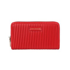 Conte Massimo Cartera Mujer de PU con Pliegues Plisados, Zip Around, Larga 2