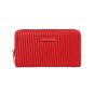Conte Massimo Women's Long Wallet in Pleated PU, Zip Around — view 15