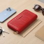 Conte Massimo Women's Long Wallet in Pleated PU, Zip Around — view 18