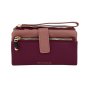 Conte Massimo Cartera Mujer de Piel Sintética PU Martillada con Correa de Muñeca Extraíble, Bicolor, Larga — vista 8