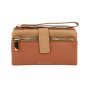 Conte Massimo Women's Long Wallet in Hammered PU, Two-Tone with Removable Wrist Strap — view 15