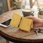 Police Women's Compact Genuine Leather Wallet with Snap and Zip, Coin Pocket and Gift Box — detail