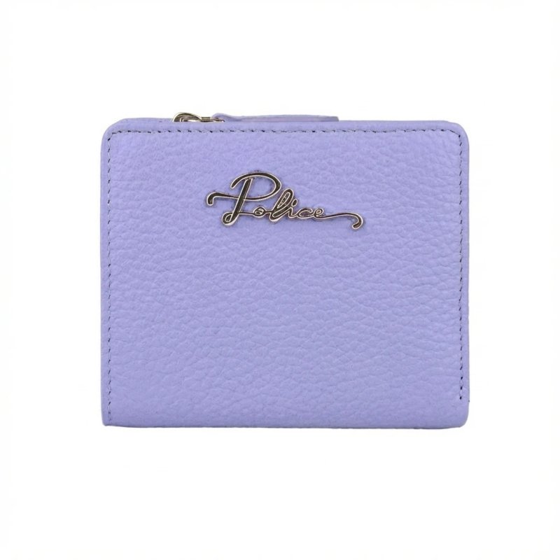 Police Women's Compact Genuine Leather Wallet with Snap and Zip, Coin Pocket and Gift Box — view 25