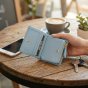 Police Women's Compact Genuine Leather Wallet with Snap and Zip, Coin Pocket and Gift Box — view 37
