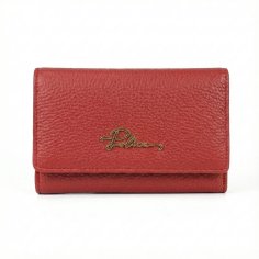 Police Women's Compact Genuine Leather Wallet with Snap and Zip, Coin Pocket and Gift Box