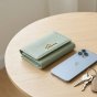 Police Cartera de Mujer en Piel Auténtica Compacta con Botón y Cremallera, Monedero y Caja de Regalo — vista 26
