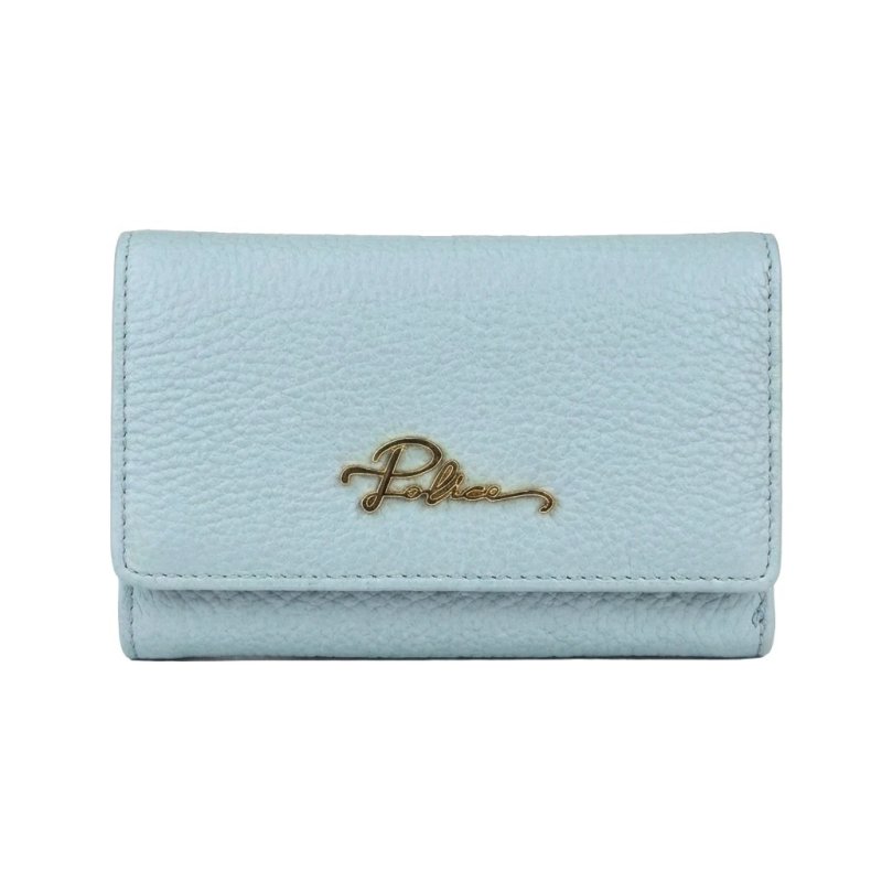 Police Women's Compact Genuine Leather Wallet with Snap and Zip, Coin Pocket and Gift Box — view 29