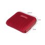 Conte Massimo Women's Small Wallet in Woven-Effect PU with Zip Closure — back view
