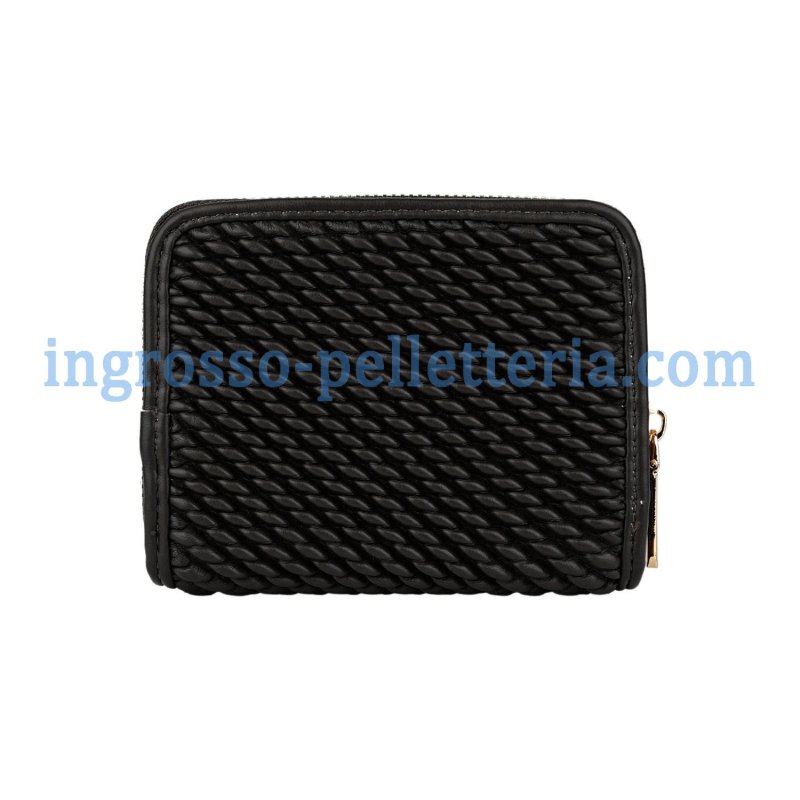 Conte Massimo Women's Small Wallet in Woven-Effect PU with Zip Closure — view 19