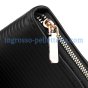 Conte Massimo Women's Long Wallet in Pleated PU, Zip Around — view 13