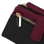 Conte Massimo Cartera Mujer de Piel Sintética PU Martillada con Correa de Muñeca Extraíble, Bicolor, … — detalle del logotipo