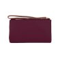 Conte Massimo Women's Long Wallet in Hammered PU, Two-Tone with Removable Wrist Strap — view 12