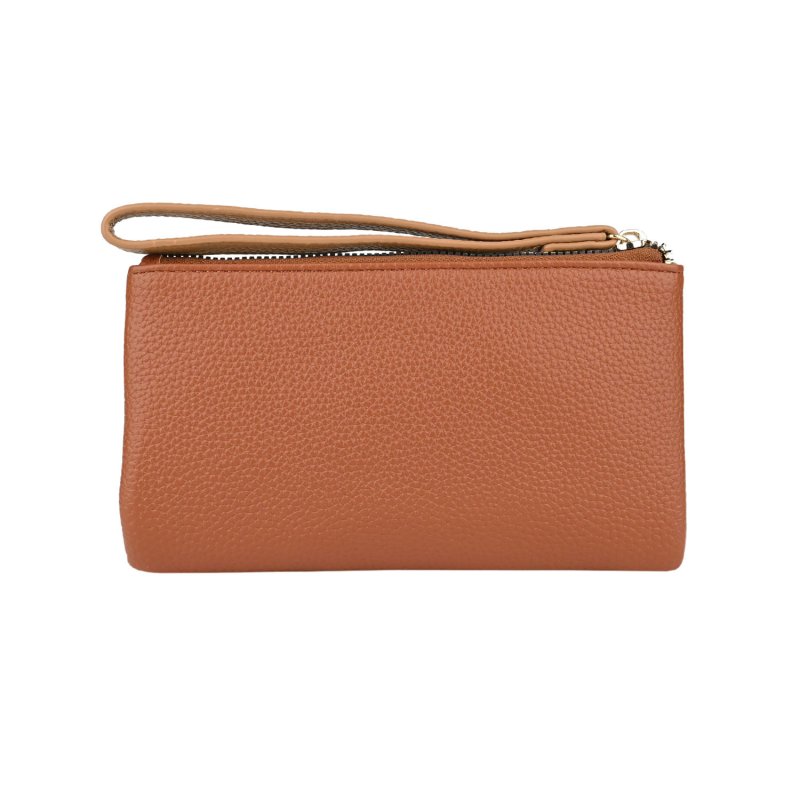 Conte Massimo Cartera Mujer de Piel Sintética PU Martillada con Correa de Muñeca Extraíble, Bicolor, Larga — vista 19