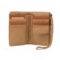 Conte Massimo Women's Small Wallet in Hammered PU, Two-Tone with Removable Wrist Strap — view 16