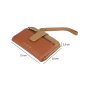 Conte Massimo Women's Small Wallet in Hammered PU, Two-Tone with Removable Wrist Strap — view 17