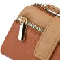 Conte Massimo Women's Small Wallet in Hammered PU, Two-Tone with Removable Wrist Strap — view 20