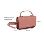 CONTE MASSIMO Bolso Bandolera Mujer Elegante en Polipiel Bicolor, Bolso Pequeño Porta Móvil — vista 11