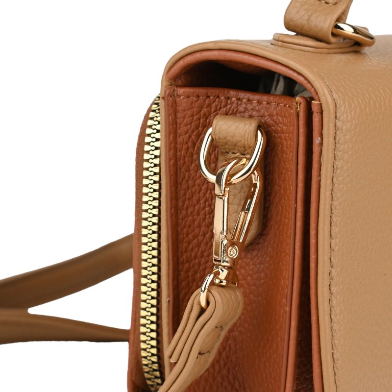 CONTE MASSIMO Sac Bandoulière Femme Élégant en Similicuir Bicolore, Pochette Porte-Téléphone — vue 23
