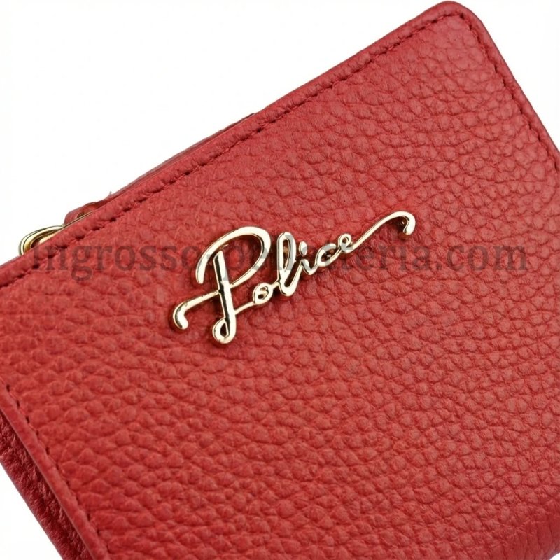 Police Women's Compact Genuine Leather Wallet with Snap and Zip, Coin Pocket and Gift Box — view 63