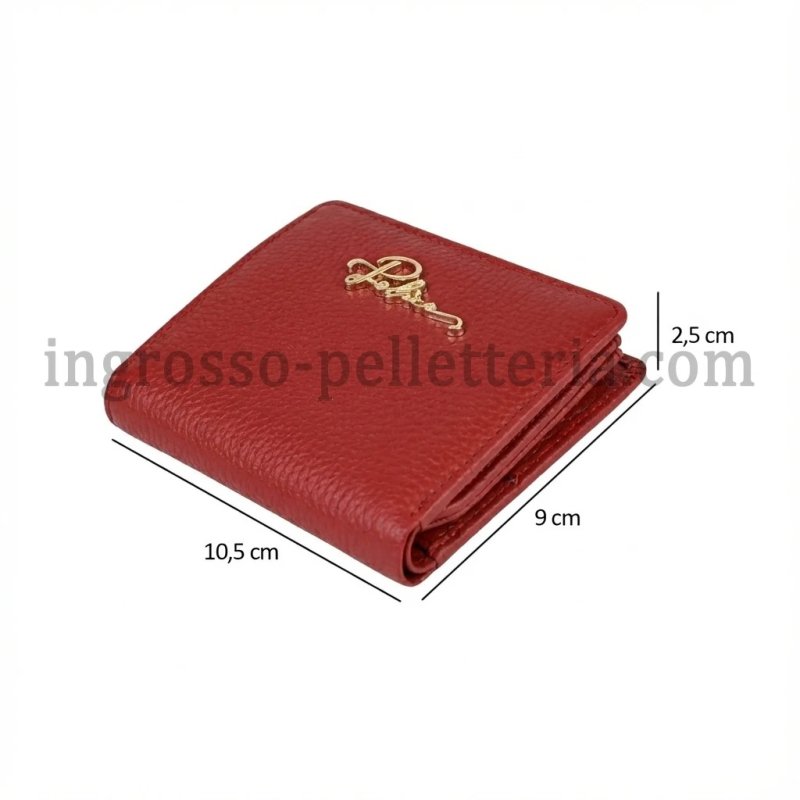 Police Women's Compact Genuine Leather Wallet with Snap and Zip, Coin Pocket and Gift Box — view 60
