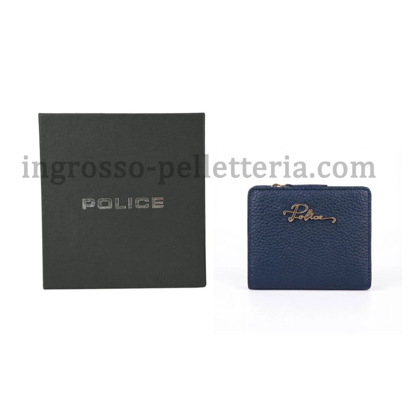 Police Women's Compact Genuine Leather Wallet with Snap and Zip, Coin Pocket and Gift Box — view 54