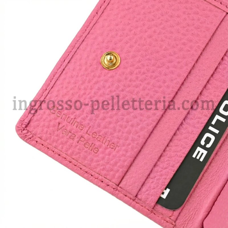 Police Women's Compact Genuine Leather Wallet with Snap and Zip, Coin Pocket and Gift Box — view 48