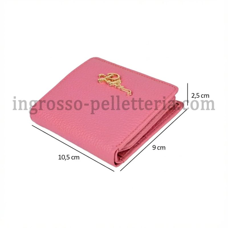 Police Women's Compact Genuine Leather Wallet with Snap and Zip, Coin Pocket and Gift Box — view 44