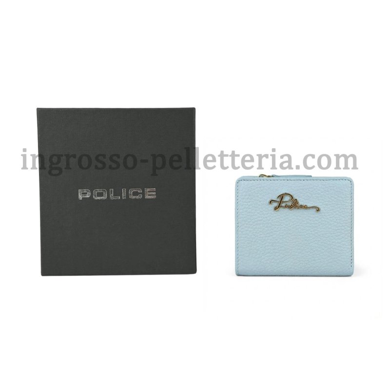 Police Women's Compact Genuine Leather Wallet with Snap and Zip, Coin Pocket and Gift Box — view 38