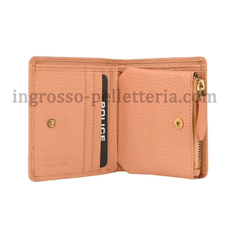 Police Women's Compact Genuine Leather Wallet with Snap and Zip, Coin Pocket and Gift Box — view 18