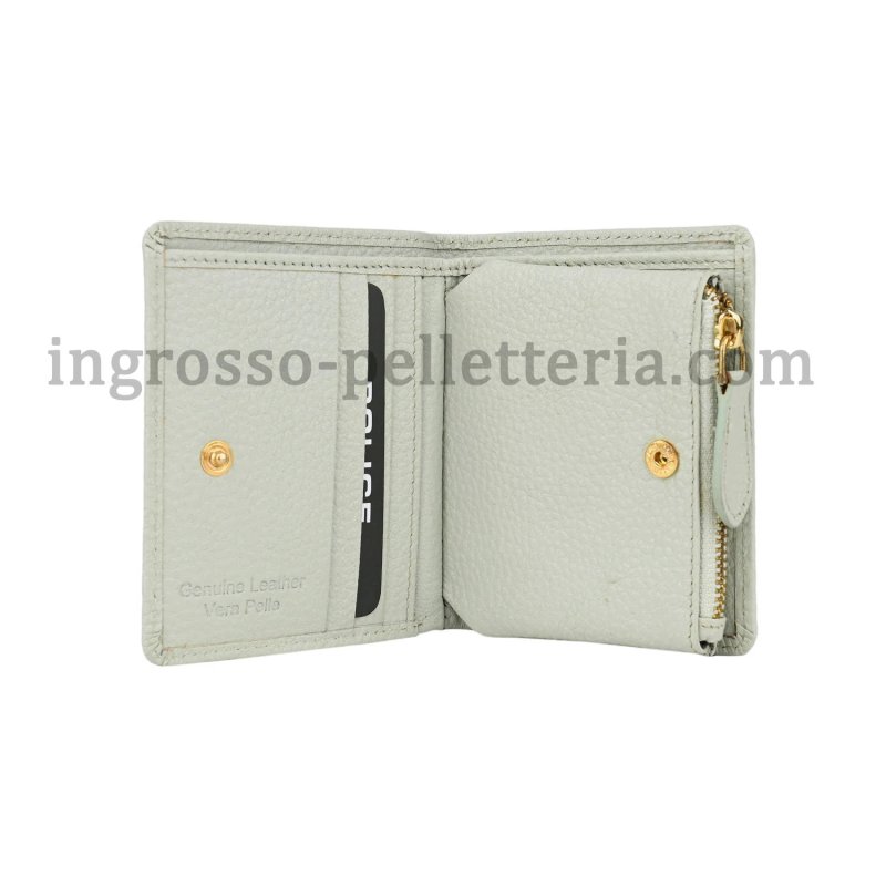 Police Women's Compact Genuine Leather Wallet with Snap and Zip, Coin Pocket and Gift Box — view 10