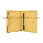 Police Women's Compact Genuine Leather Wallet with Snap and Zip, Coin Pocket and Gift Box — back view