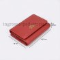 Police Portefeuille Femme en Cuir Véritable Compact avec Bouton et Fermeture Éclair, Porte-Monnaie et Boîte Cade… — intérieur