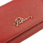 Police Women's Compact Genuine Leather Wallet with Snap and Zip, Coin Pocket and Gift Box — logo detail
