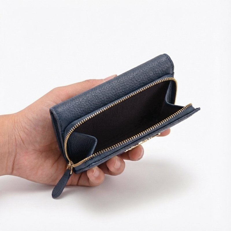 Police Women's Compact Genuine Leather Wallet with Snap and Zip, Coin Pocket and Gift Box — view 10