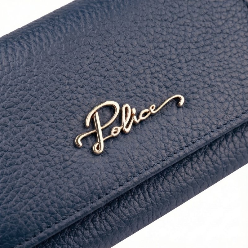 Police Women's Compact Genuine Leather Wallet with Snap and Zip, Coin Pocket and Gift Box — view 13